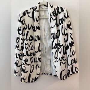 Mural Art Has No Boundaries Black & White Blazer